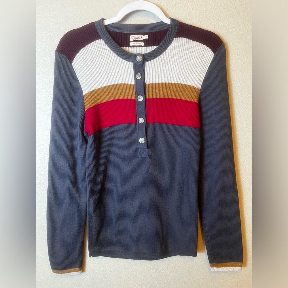 Faherty Women's Mikki Henley sweater Size L